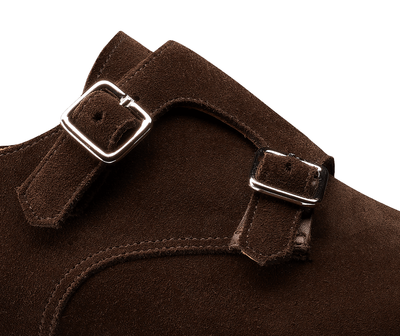 Lowndes 4 Double Monk Shoe – Dark Oak Suede | City Sole | Pellevista