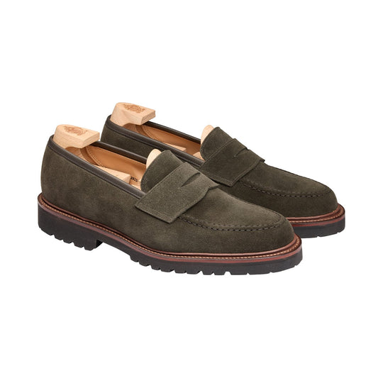 Boston 2 Earth Green Suede