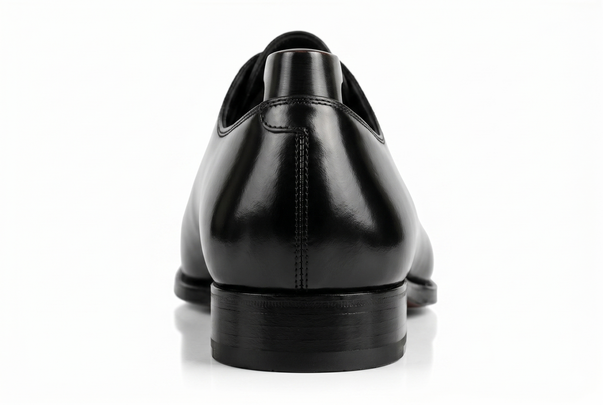 Men's Handmade Black Leather Wholecut Oxford Dress Shoes | PelleVista