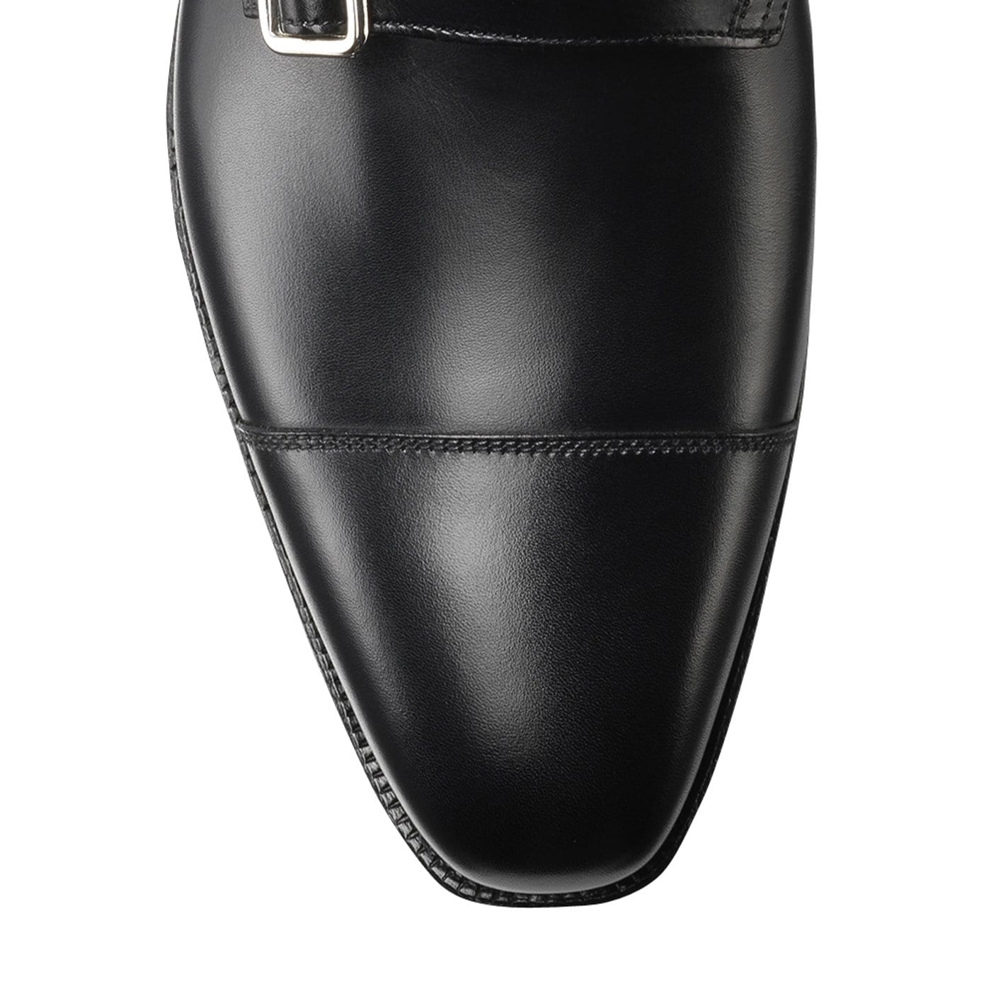 Lowndes Double Monk Shoe – Black Calf Leather | Leather Sole | Pellevista