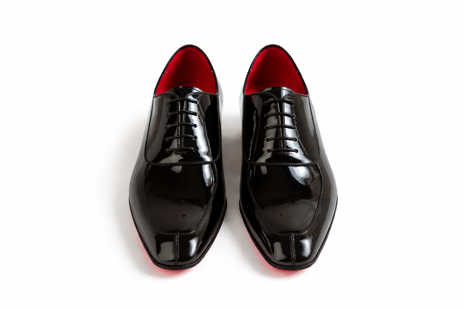 Pellevista Red Sole Patent Leather Oxford Shoes: Glossy Black Dress Sh – PelleVista